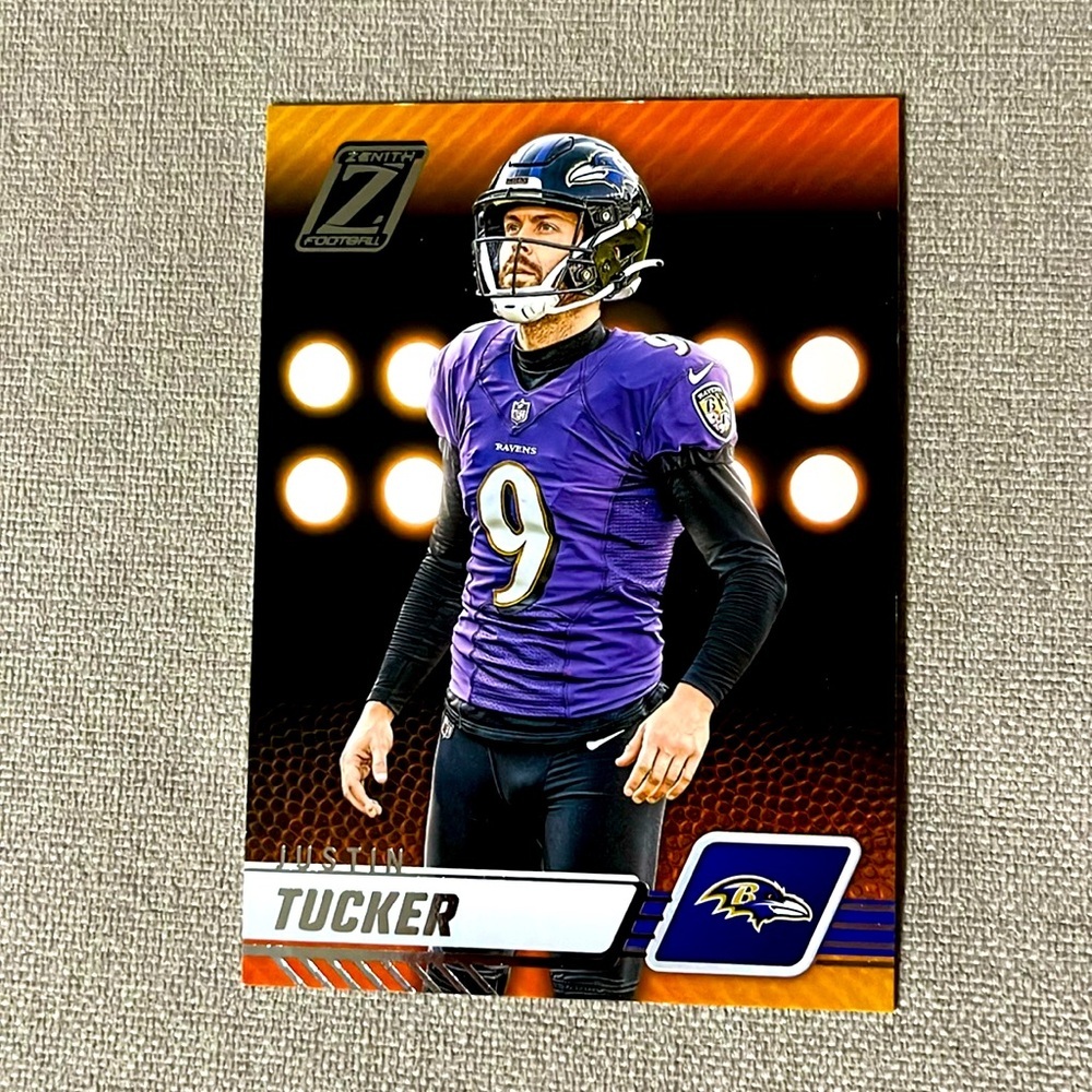 Justin Tucker 2023 Panini Zenith Football Card #7 Baltimore Ravens NFL
